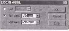 Prompt for dates when chart 